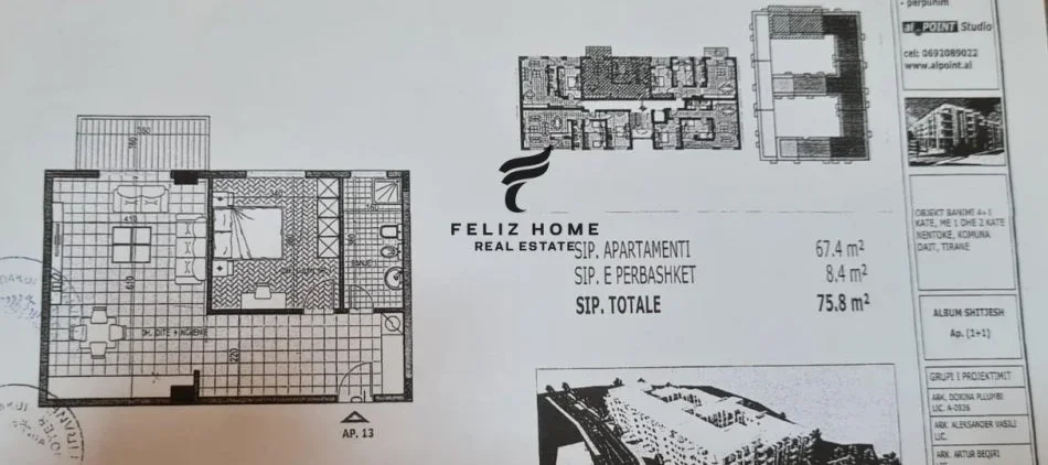 Tirane, shitet apartament 1+1 Kati 3, 76 m² 76.000 € (RRUGA RAMAZAN GAXHERI)