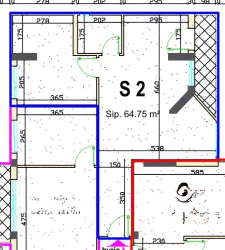 Tirane, shitet apartament 1+1+Ballkon Kati 3, 76 m² 124.750 € (Ali Dem)