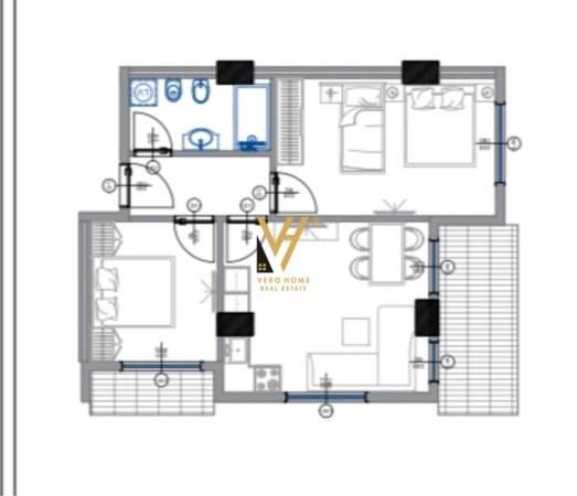 Durres, shitet apartament 2+1+Ballkon Kati 1, 84 m² 103.000 € (QERRET)