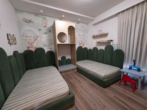 Tirane, jepet me qera apartament 2+1+2+Ballkon Kati 6, 89 m² 900 € (QUARTUM Residence)