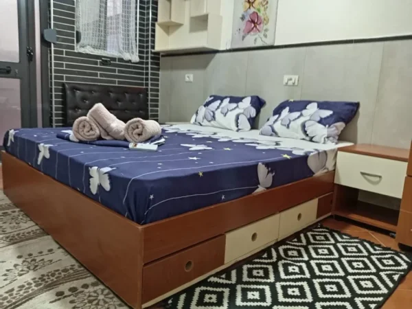 Tirane, jepet me qera apartament 1+1 Kati 1, 55 m² 450 € (stacioni trenit)