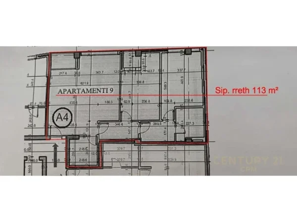 Tirane, shitet apartament 2+1 Kati 4, 140 m² 650.000 € 