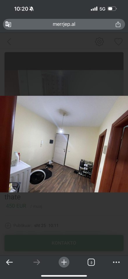 Tirane, jepet me qera apartament 1+1 , 70 m² 450 €