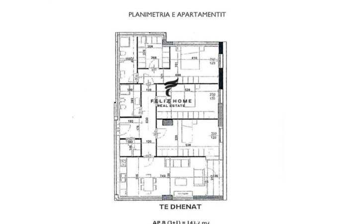 Tirane, shitet 3+1 Kati 4, 143 m² 425.000 € (KOMUNA E PARISIT)