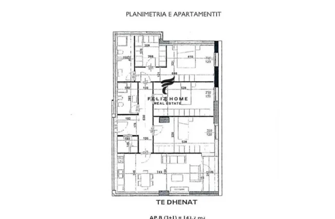 Tirane, shitet 3+1 Kati 4, 143 m² 425.000 € (KOMUNA E PARISIT)