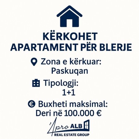 📢 KËRKESË PËR APARTAMENT PËR BLERJE