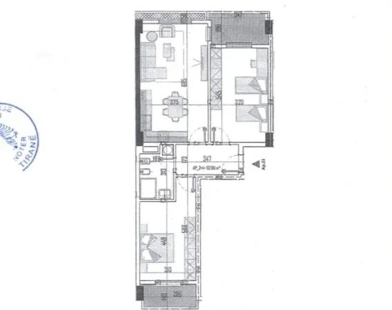 SHITET APARTAMENT 2+1  NE PASKUQAN   110.000 €