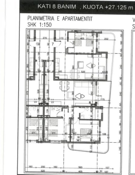 SHITET APARTAMENT 2+1  NE KAMEZ    92.100 €