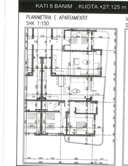 SHITET APARTAMENT 2+1  NE KAMEZ    92.100 €