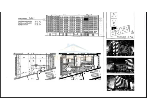 Tirane, shitet apartament 1+1 Kati 7, 81 m² 147.000 € (Rruga, Don Bosko, Tiranë)