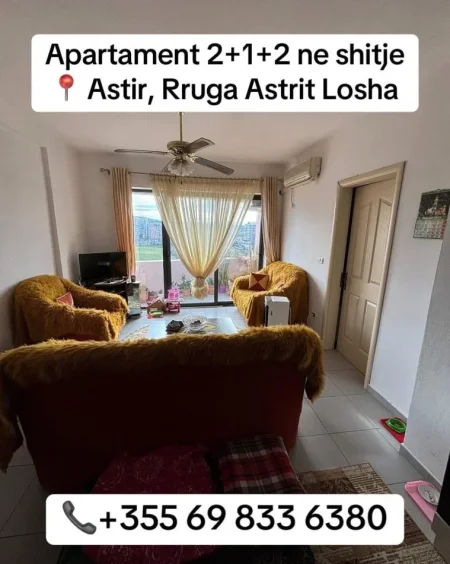 Tirane, shitet apartament 2+1 Kati 8, 130 m² (Rruga Astrit Losha)