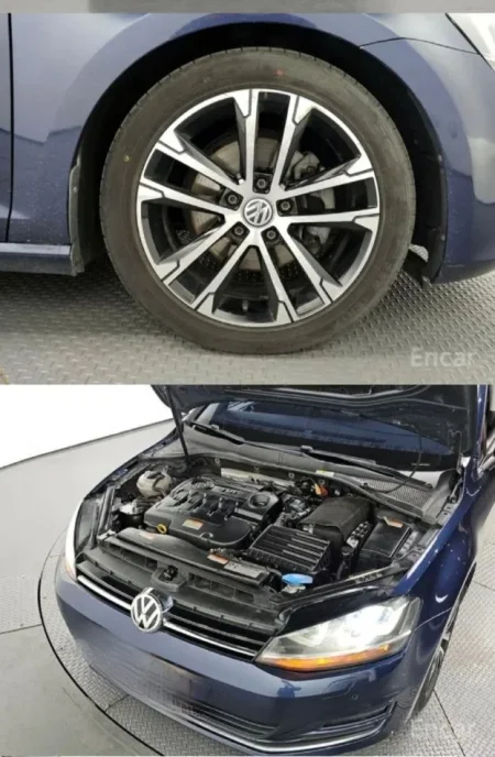 Tirane, makine Volkswagen Golf 7 2.0 Nafte, blu automatik Kondicioner 130.002 km 1300000 Lek