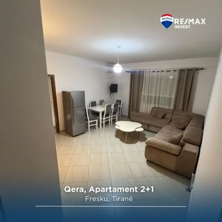 Tirane, jepet me qera apartament 2+1+Ballkon Kati 2, 100 m² 450 € (fresku)  # 530581007-71