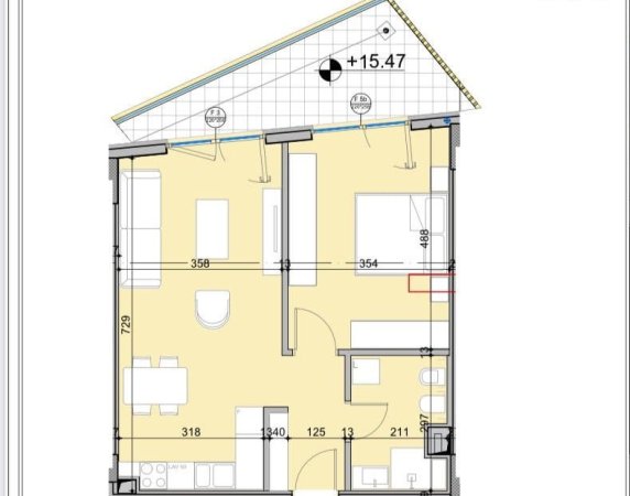 Tirane, shes apartament 1+1+Ballkon Kati 4, 94 m² 248.000 € (liqeni i thate)