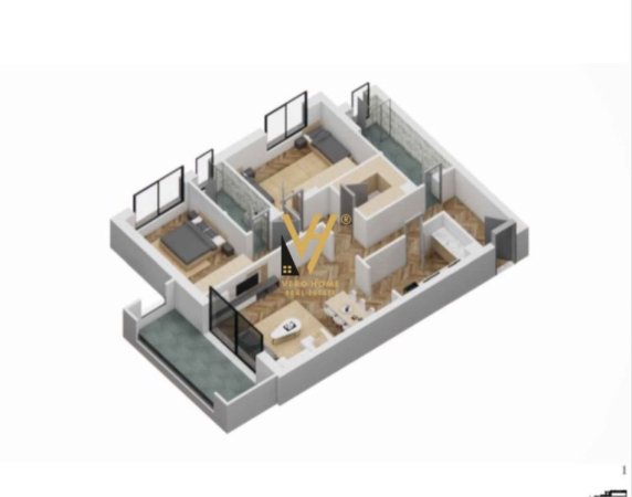 Tirane, shitet apartament 2+1+Ballkon Kati 2, 149 m² 276.000 € (KOPSHTI ZOOLOGJIK)