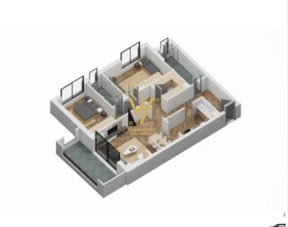Tirane, shitet apartament 2+1+Ballkon Kati 2, 149 m² 276.000 € (KOPSHTI ZOOLOGJIK)