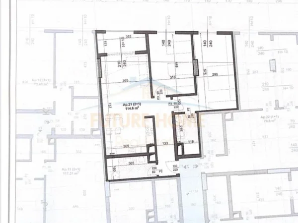 Tirane, shitet apartament 2+1+Ballkon Kati 3, 115 m² 194.800 € (Rruga jordan misja)