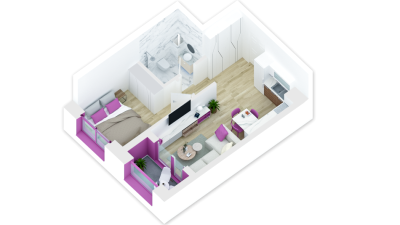 Tirane, shitet apartament 1+1+Ballkon Kati 1, 51 m² 76.000 € (rruga pasho hyso)