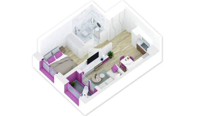 Tirane, shitet apartament 1+1+Ballkon Kati 1, 51 m² 76.000 € (rruga pasho hyso)