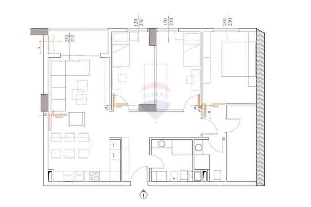 Tirane, shitet apartament 3+1+A+BLK Kati 4, 127 m² 158.000 Euro (ish Fusha e Aviacionit)