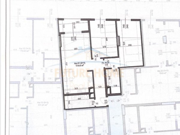 Tirane, shitet apartament 2+1+Ballkon Kati 3, 115 m² 194.800 € (Rruga Jordan Misja)