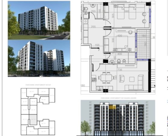 Tirane, shitet 2+1 Kati 8, 107 m² (Paskuqan)
