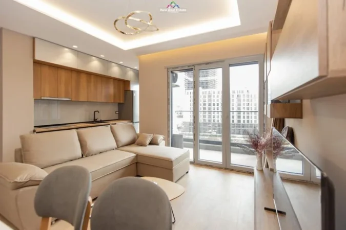 Tirane, jepet me qera apartament 1+1+Ballkon Kati 6, 60 m² 650 € (jordan misja)