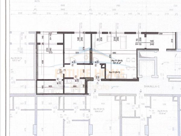 Tirane, shitet apartament 2+1+Ballkon Kati 3, 122 m² 207.400 € 