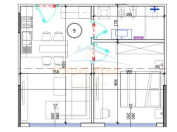 Durres, shitet apartament Kati 2, 66.960 € 