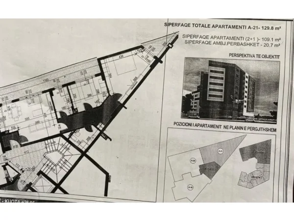 Tirane, shitet apartament 2+1+Ballkon Kati 8, 130 m² 156.000 € 