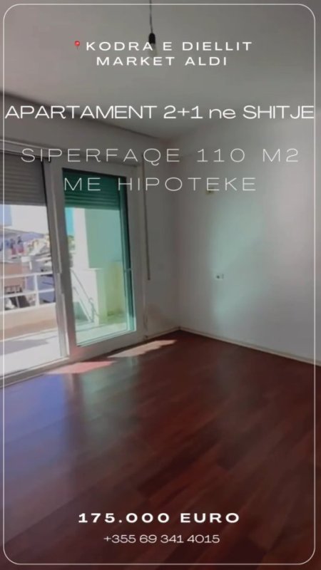 Tirane, shitet apartament 2+1+Ballkon Kati 4, 110 m² 175.000 € (Kodra e Diellit)