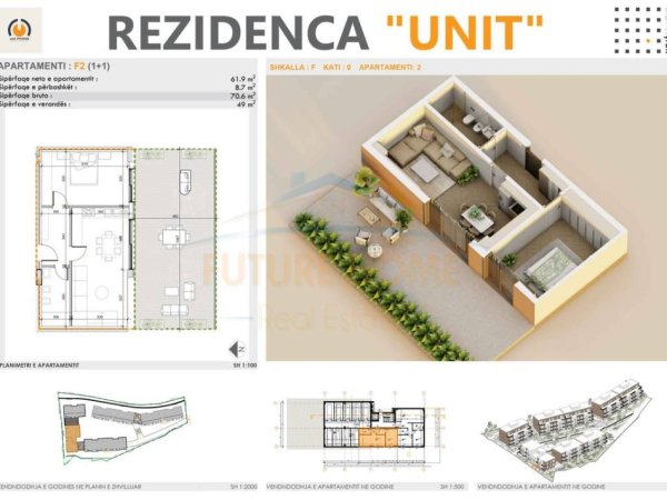 Tirane, shitet apartament 1+1+Ballkon Kati 0, 119 m² 182.500 € 