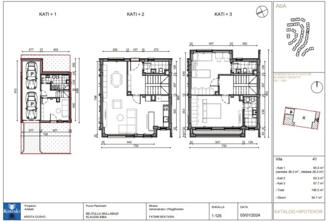 Tirane, shitet Vile 3 Katshe Kati 3, 196 m² 380.000 € (Rruga e Turdive)