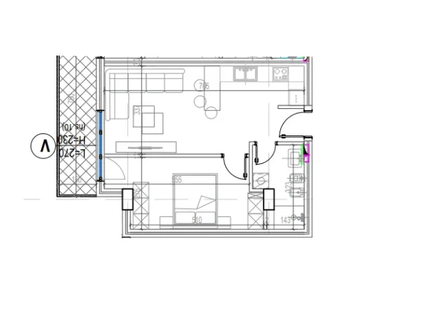 Tirane, shitet apartament 1+1 Kati 6, 72 m² 119.600 € (Kodra e Diellit, Tiranë)