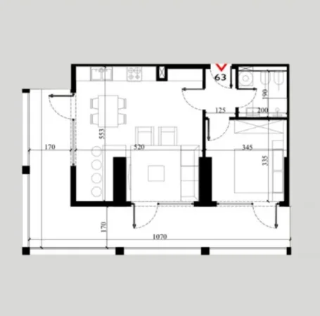 Shengjin, shitet apartament 1+1 Kati 7, 96 m² 172.800 € (Shengjin, Lezh)