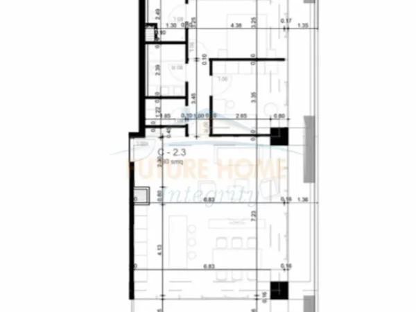 Tirane, shitet apartament 2+1 Kati 12, 155 m² 850.000 € 