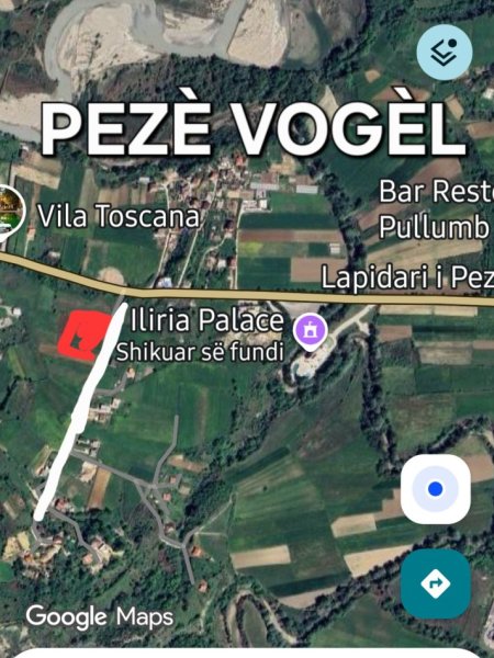 Tirane, shitet 3600 m2  toke , prane ILIRIA PALACE ( Peze Vogel )Cmimi 55 €\m2