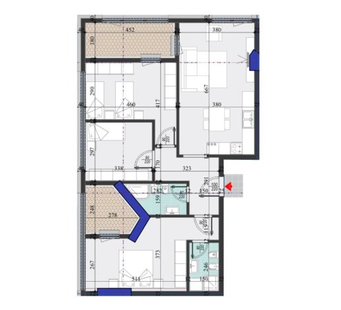 Tirane, shitet apartament 3+1 Kati 4, 140 m² 238.000 € (Rruga Dritan Hoxha)