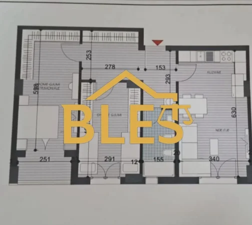 Tirane, shitet apartament 2+1 Kati 1, 88 m² 79.201 € (Rruga Bavaria Kamez)