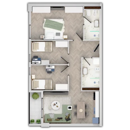 Tirane, shitet apartament 3+1+Ballkon Kati 1, 100 m² 94.400 € 