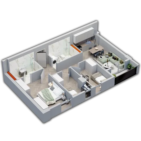 Tirane, shitet apartament 3+1+Ballkon Kati 1, 100 m² 94.400 € 