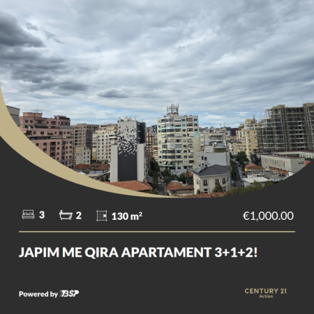Tirane, jepet me qera apartament , 