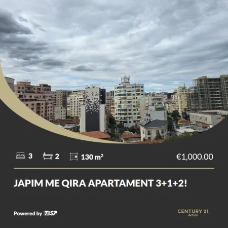 Tirane, jepet me qera apartament , 