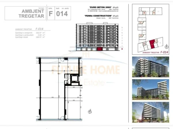 Tirane, shitet ambjent biznesi Kati 0, 107 m² 535.000 € 
