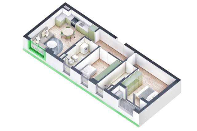 Tirane, shes apartament 2+1 Kati 3, 90 m² 91.000 Euro (Pasho Hysa)