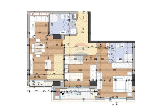 Tirane, shitet apartament 2+1 , 103 m² 180.620 € (Laprake, Rruga Dritan Hoxha)