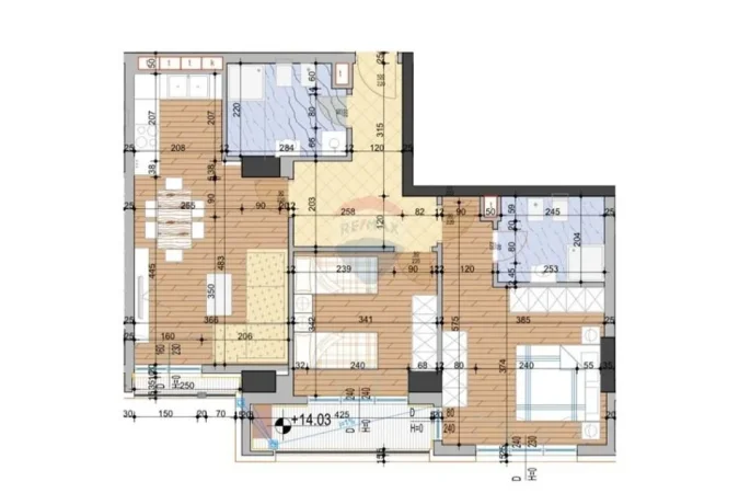 Tirane, shitet apartament 2+1 , 103 m² 180.620 € (Laprake, Rruga Dritan Hoxha)