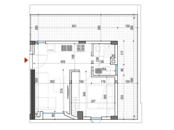 Tirane, shitet apartament 1+1+Ballkon Kati 6, 74 m² 185.750 € 