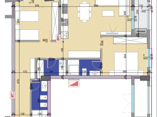 Tirane, shitet apartament 2+1 Kati 5, 115 m² 200.000 € (Bulevardi Bajram Curri)