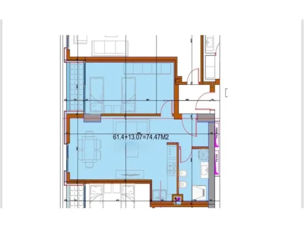 Vlore, shitet apartament 1+1+Ballkon Kati 1, 75 m² 283.000 € (Vlore)